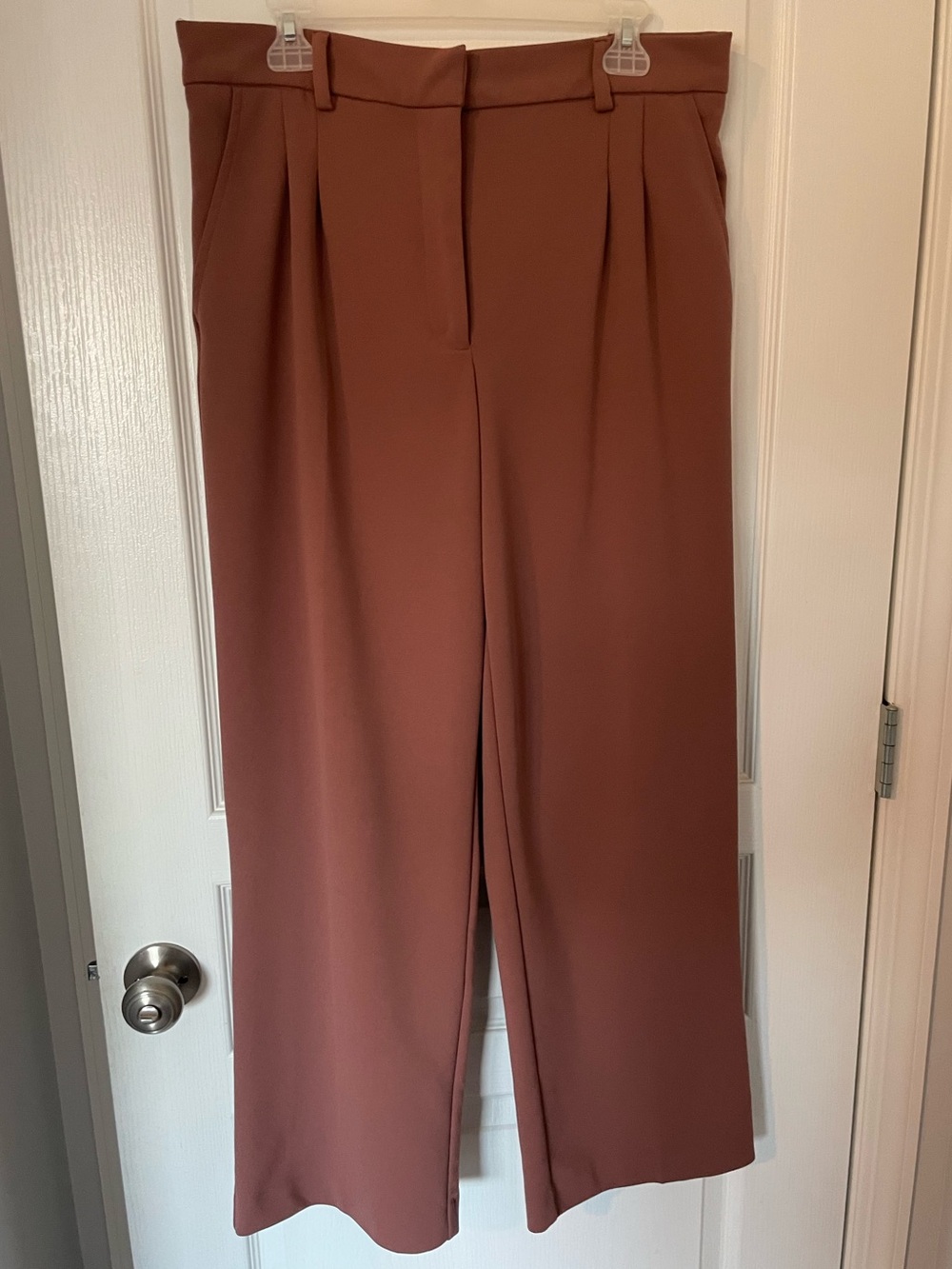 Mexx Wide Leg Pants in Dusty Rose Brown